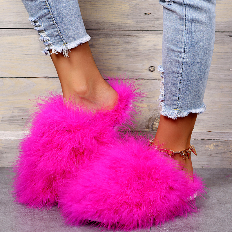 Women'S Fashion For 2025 - Women Luxury Fur Slippers 2025 New