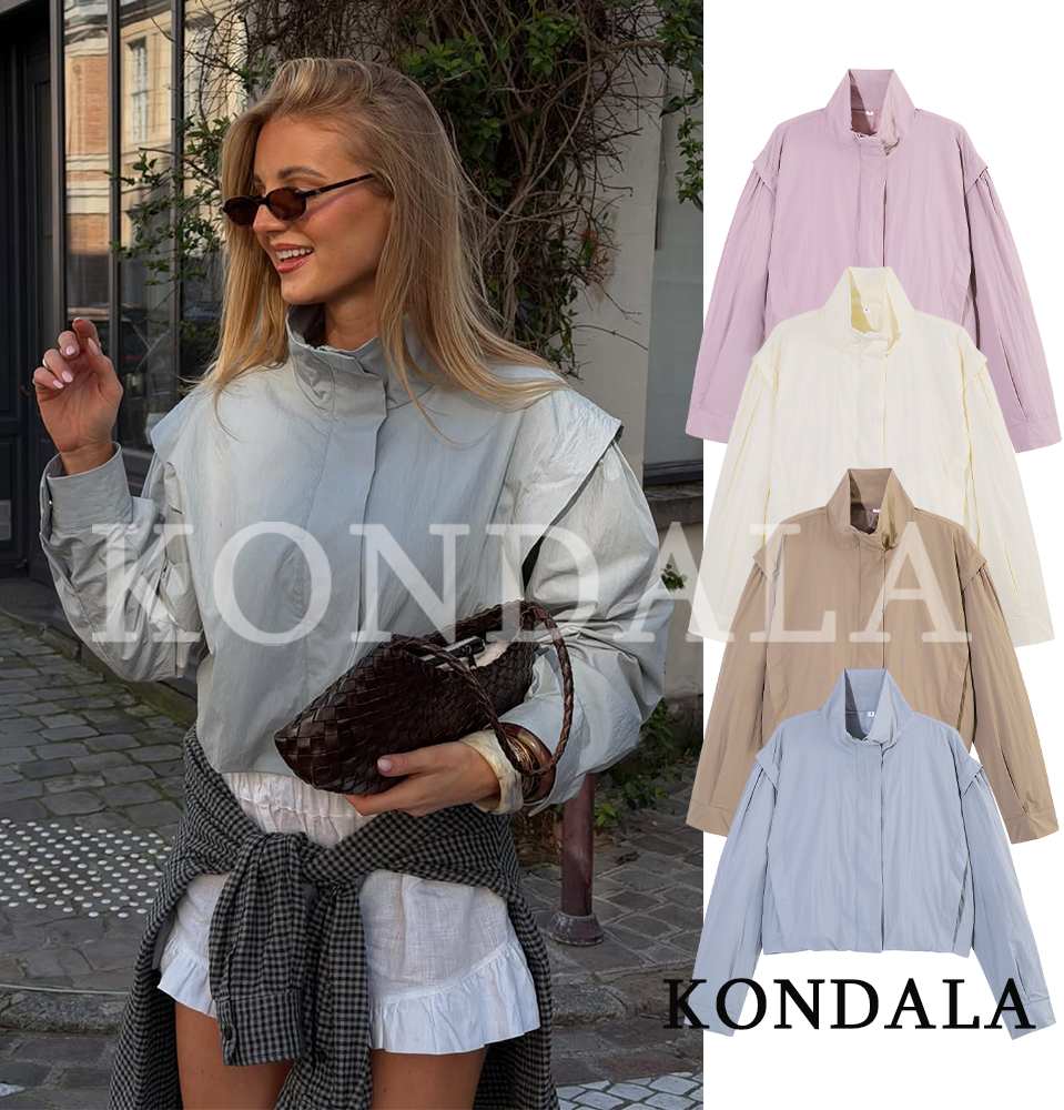 Women'S Fashion Trends 2026 Spring Summer - KONDALA Women Summer Stand-Collar Jacket 2026