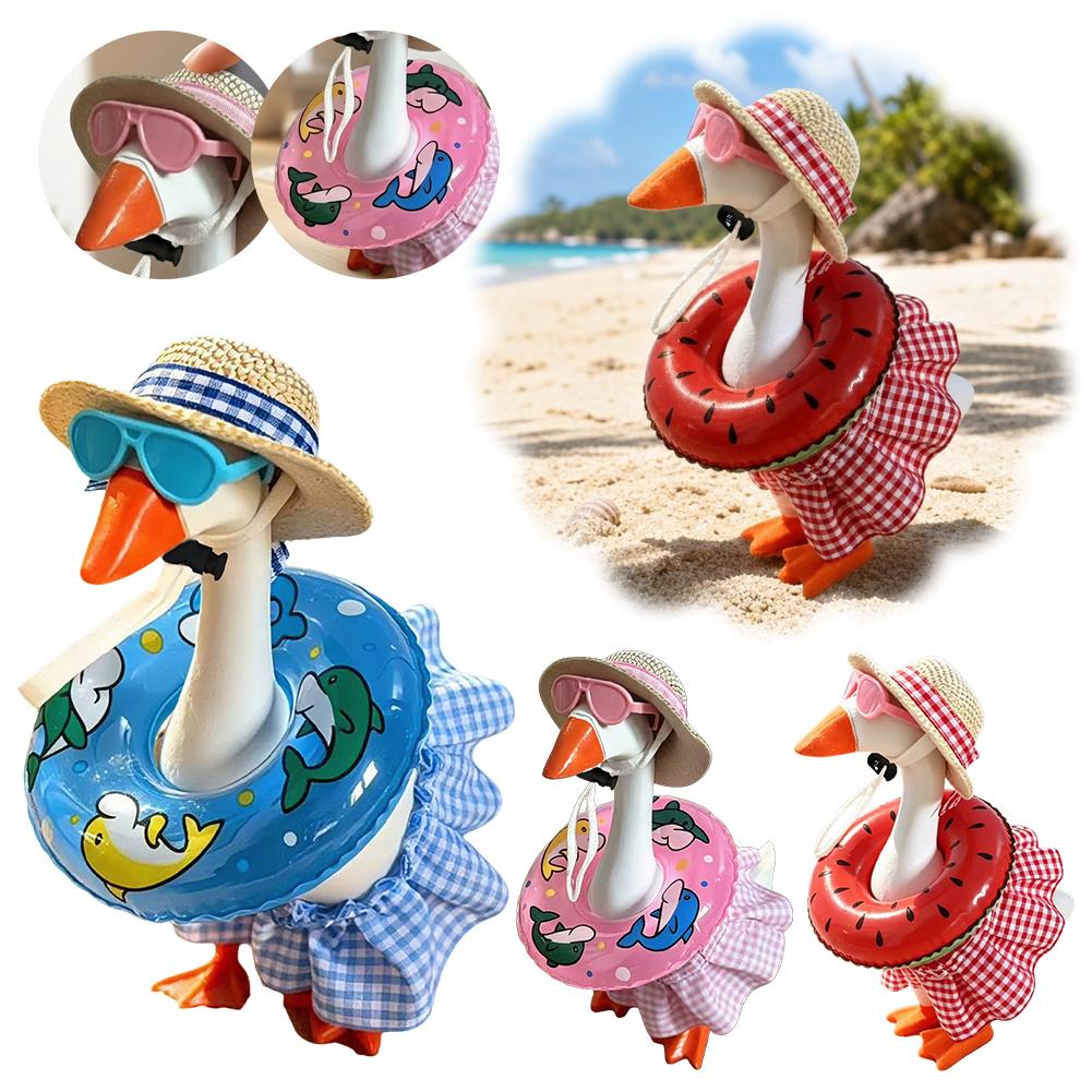 Straw Hat Summer - Summer 7-inch Desk Goose Bikini Set