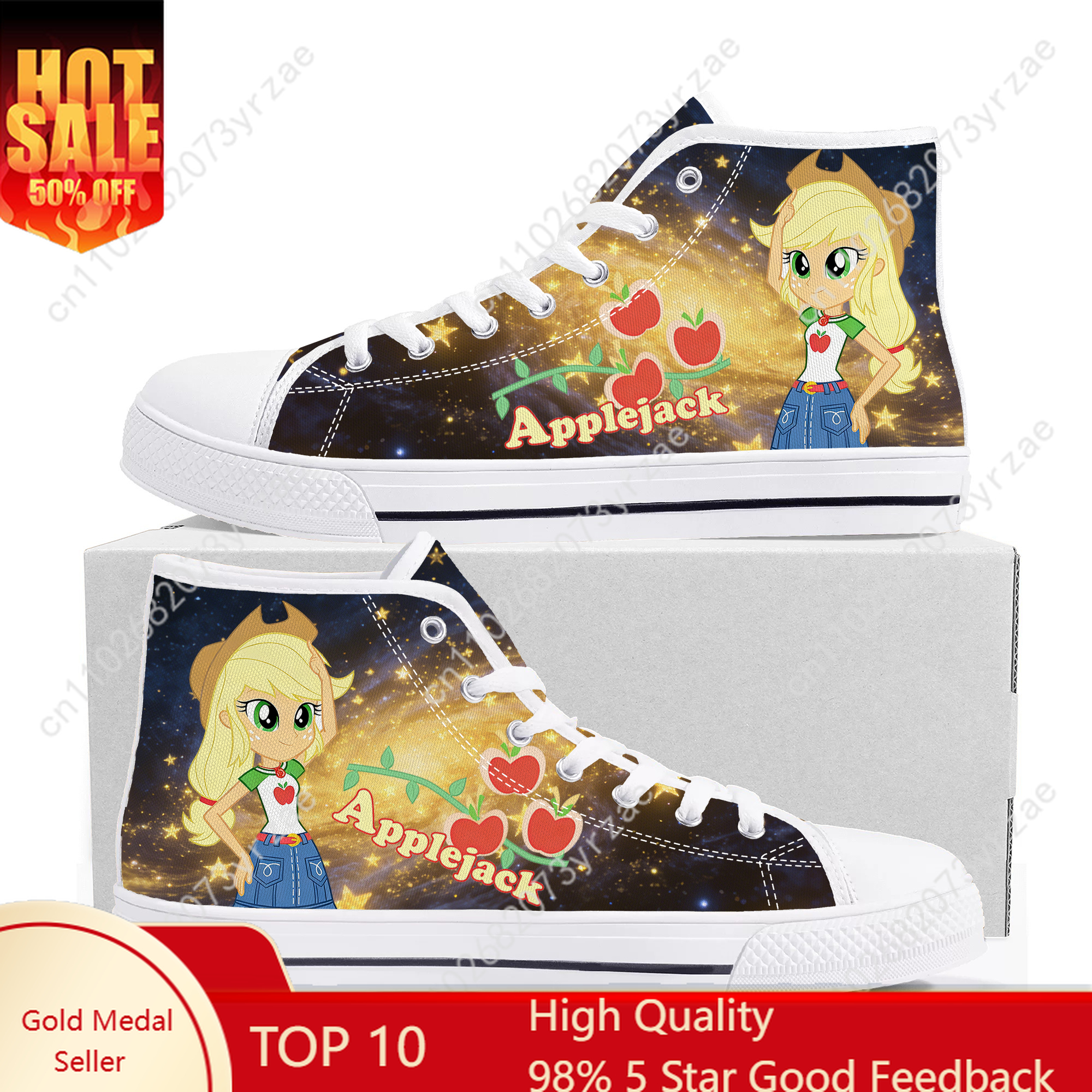 Applejack High Top Shoes Man W - Women'S Yellow Fashion Sneakers recensie en prijs
