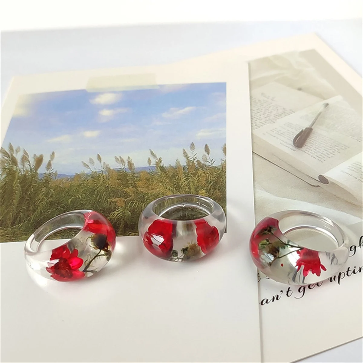Transparent Resin Cute Ring Re - Women'S Real Y2K Fashion recensie en prijs