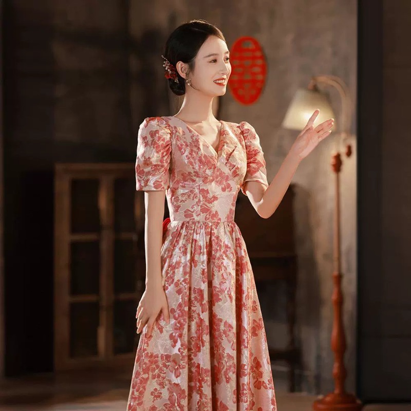 2026 New Women's V-neck Wine R - Women'S Fashion Middle Ages recensie en prijs