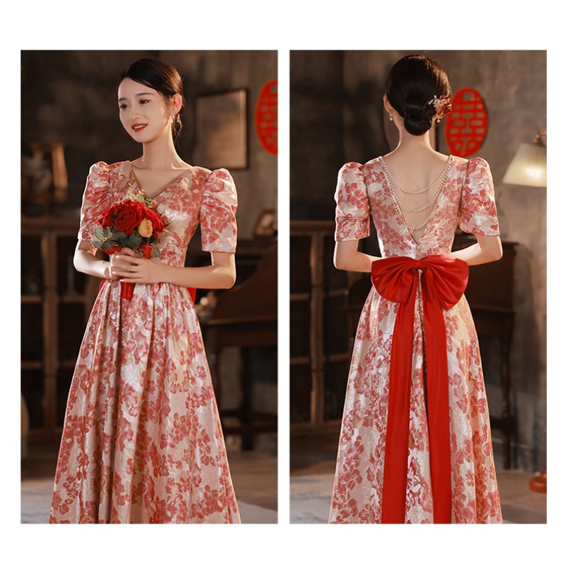 2026 New Women's V-neck Wine R - Women'S Fashion Middle Ages recensie en prijs