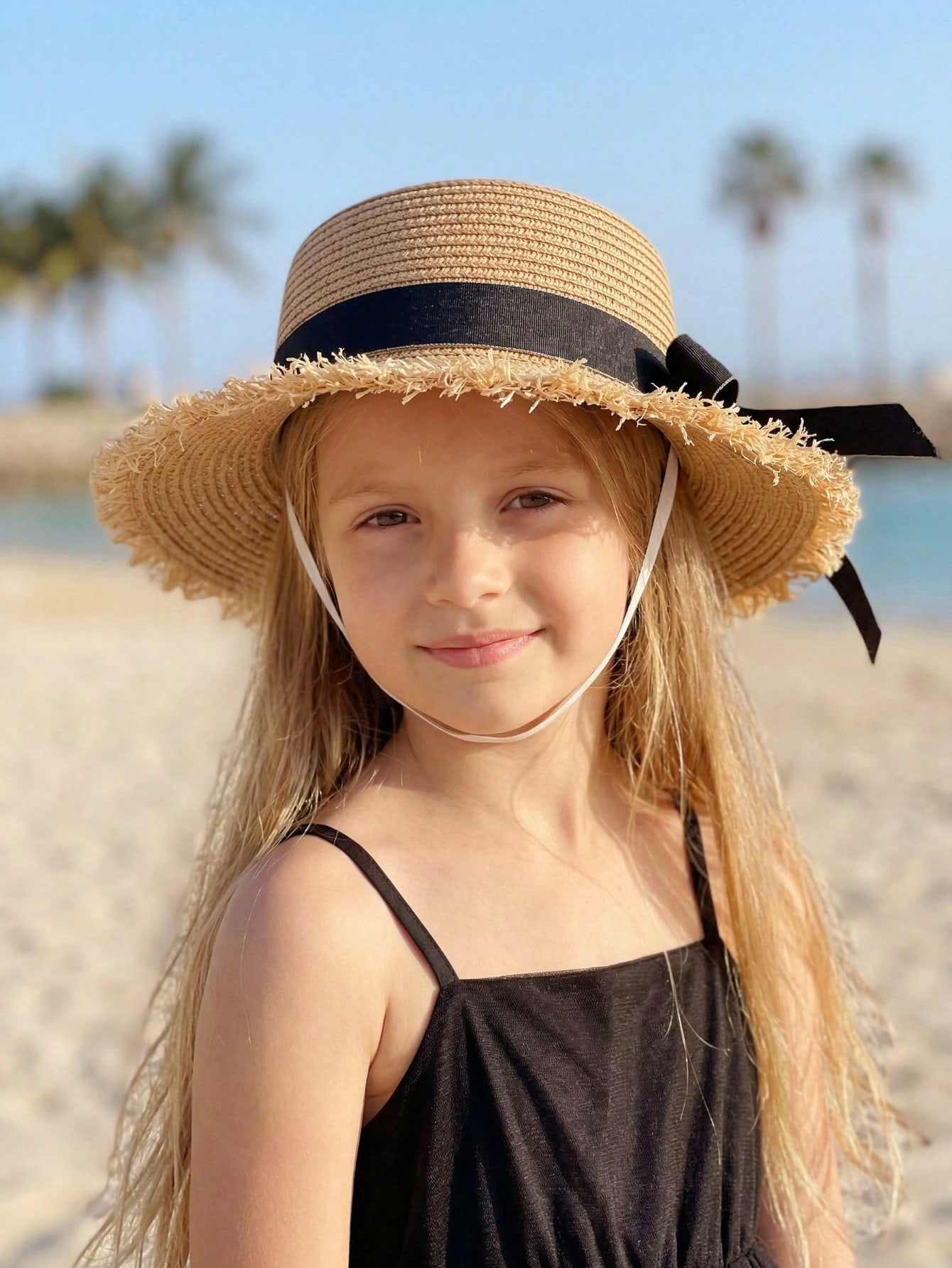 1Pc 3-8Y Girls Coffee Broken B - Straw Hat Summer recensie en prijs