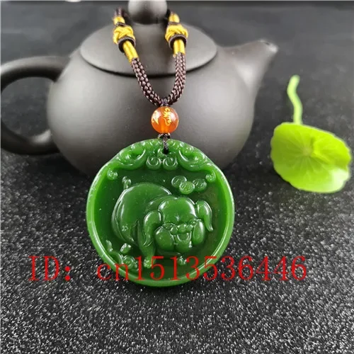 Natural Green Chinese Pig Carv - Women Fashion Jewellery recensie en prijs