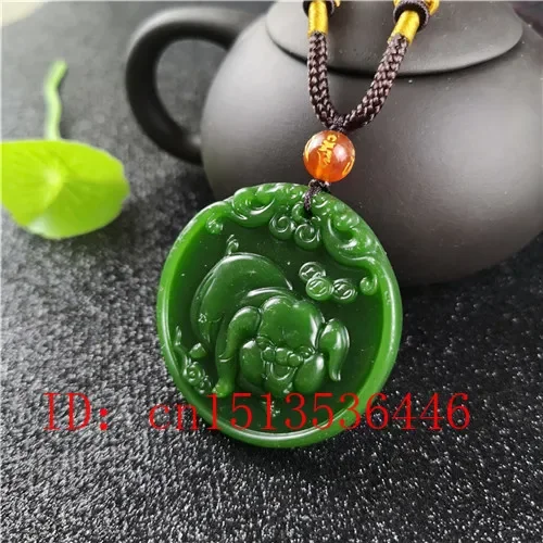 Natural Green Chinese Pig Carv - Women Fashion Jewellery recensie en prijs