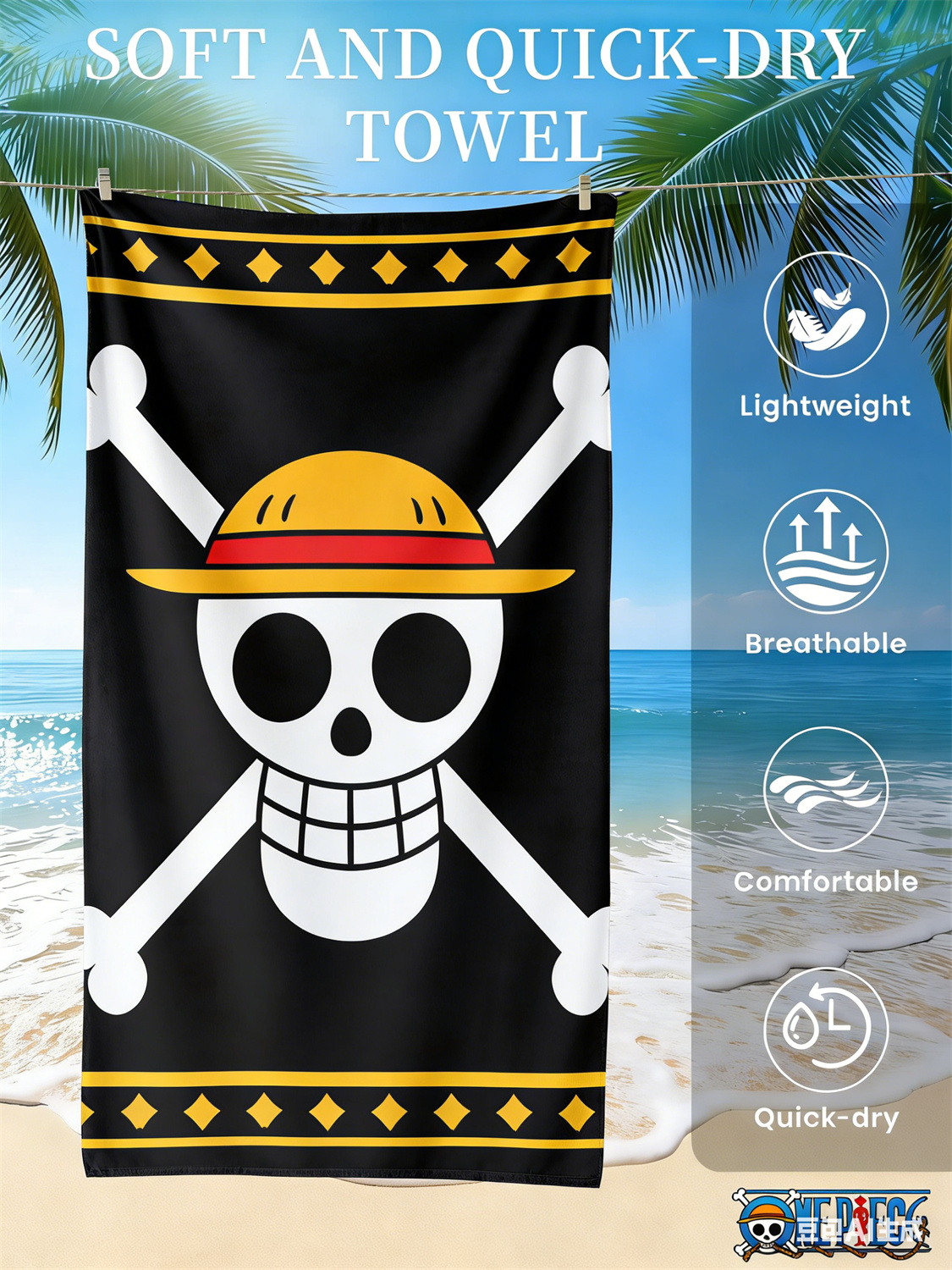 Straw Hat Pirate Skull Print Q - Straw Hat Summer recensie en prijs