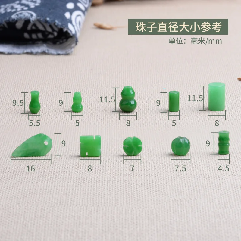 10pc Green Jade Gourd Leaves B - Women Fashion Jewellery recensie en prijs