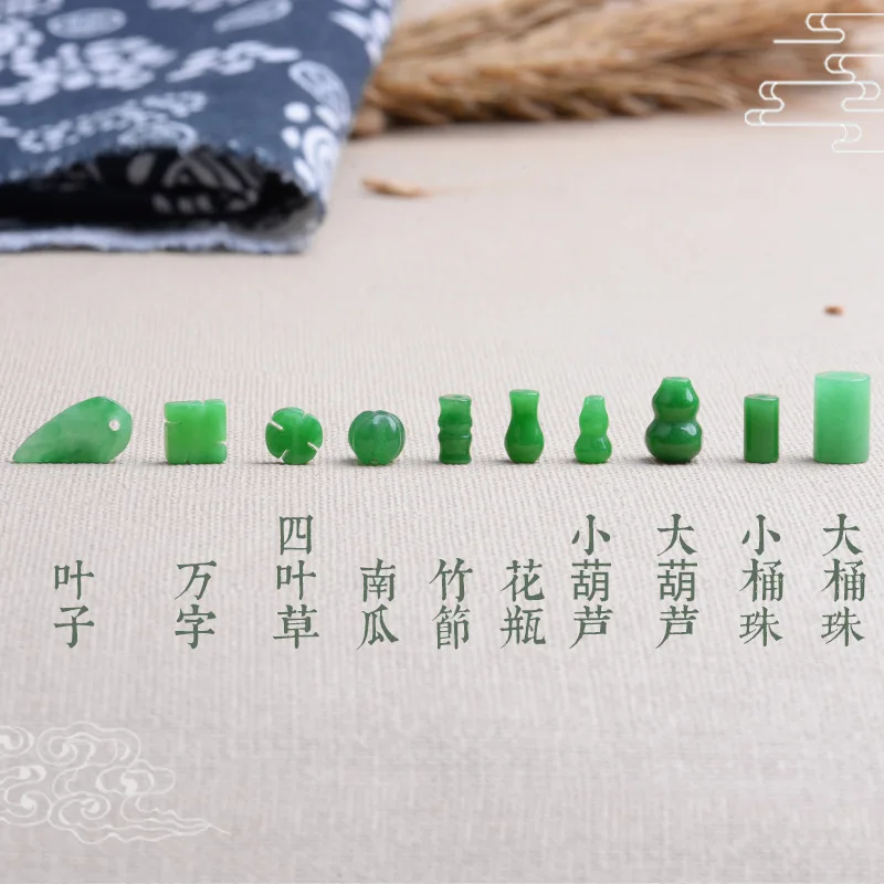 10pc Green Jade Gourd Leaves B - Women Fashion Jewellery recensie en prijs