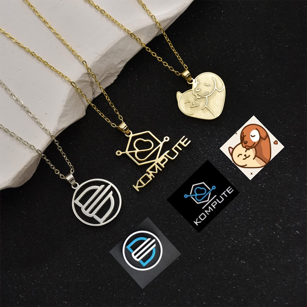 Custom Company Logo Necklace P - Women Fashion Icon recensie en prijs