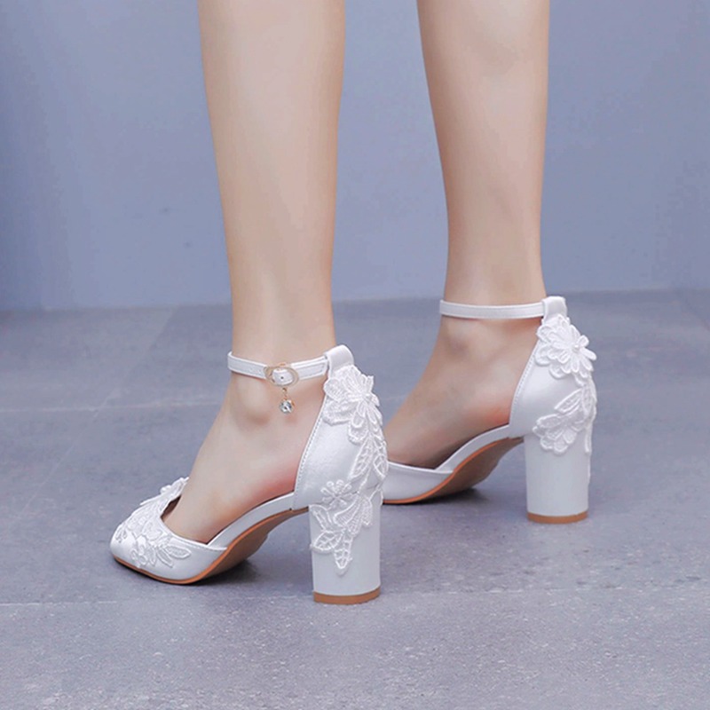 Women White Silk High Heels Su - Women'S Fashion Q recensie en prijs