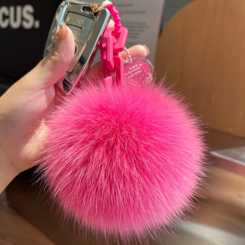 Cute Fluffy Real Fox Fur Ball  - Women'S Real Y2K Fashion recensie en prijs