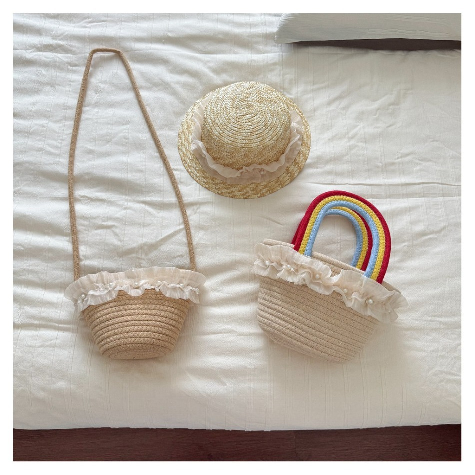 Kids Summer Straw Hat and Bag  - Straw Hat Summer recensie en prijs