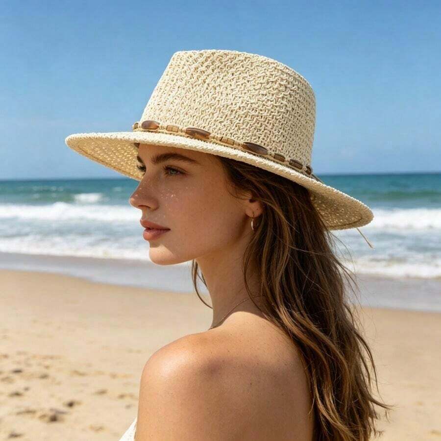 Wide Brim Straw Hat For Women  - Straw Hat Summer recensie en prijs