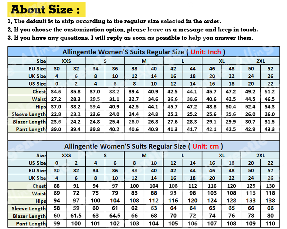 Allingentle Women Pantsuit 2 P - Women'S Fashion Middle Ages recensie en prijs
