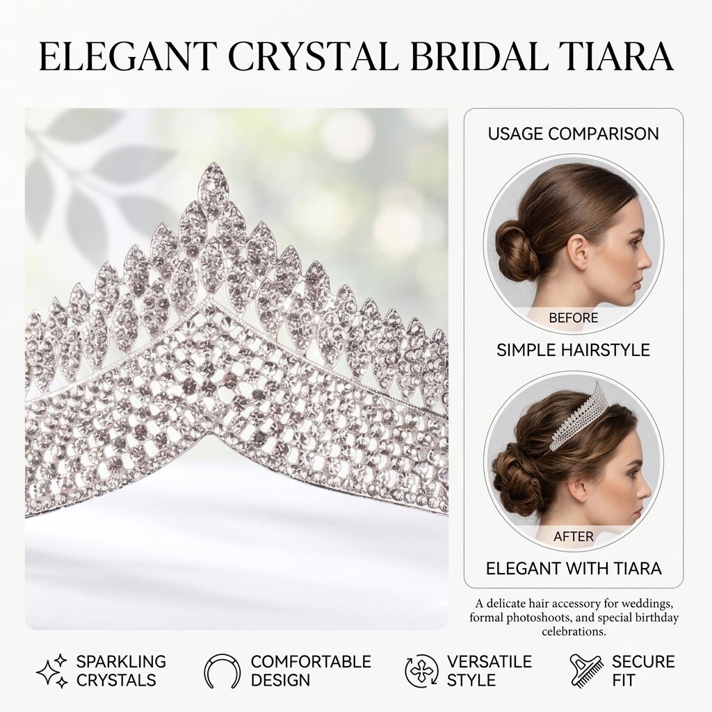 Crystal Tiara-Bridal Hairpiece - Women Fashion Designers recensie en prijs
