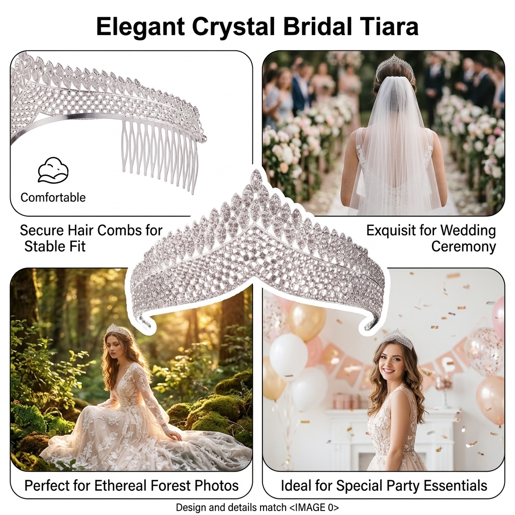 Crystal Tiara-Bridal Hairpiece - Women Fashion Designers recensie en prijs
