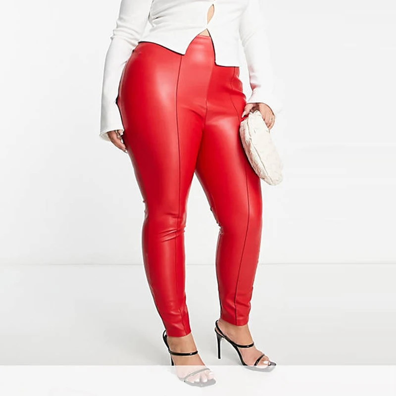 Women Plus Size Mid Waist Leat - Women'S Fashion Leggings recensie en prijs