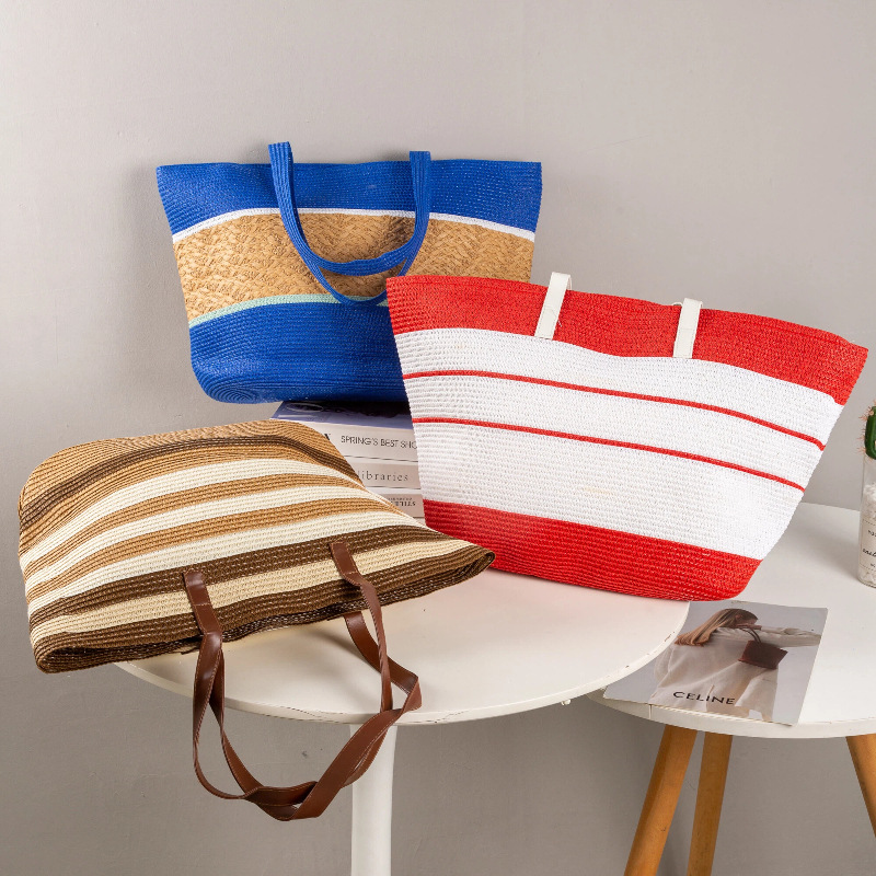 Large Capacity Striped Straw H - Straw Hat Summer recensie en prijs