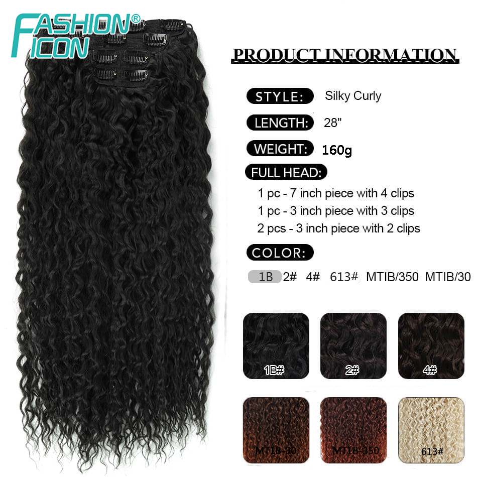 Synthetic Clip In Hair Extensi - Women Fashion Icon recensie en prijs