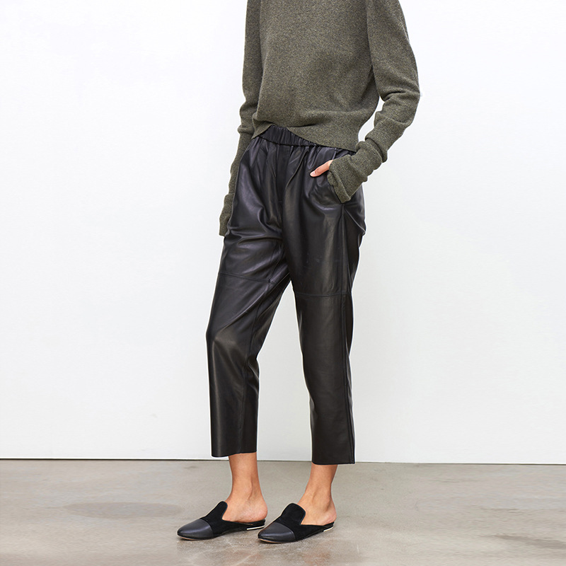 Genuine Leather Harem Pants Wo - Women'S Real Y2K Fashion recensie en prijs