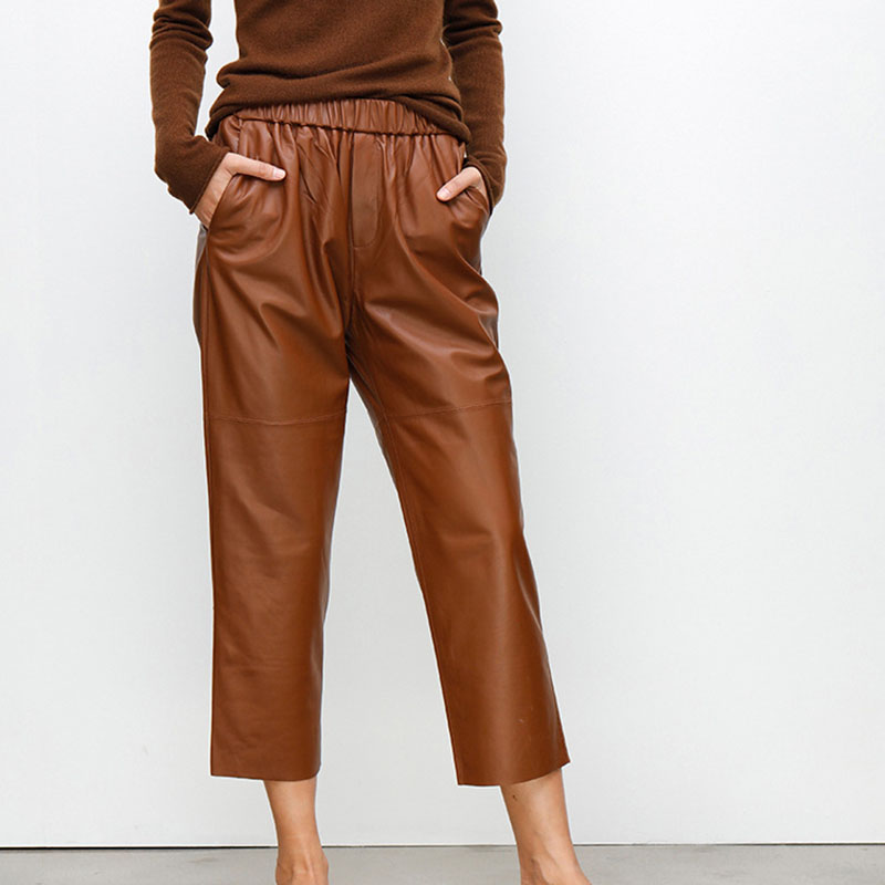 Genuine Leather Harem Pants Wo - Women'S Real Y2K Fashion recensie en prijs