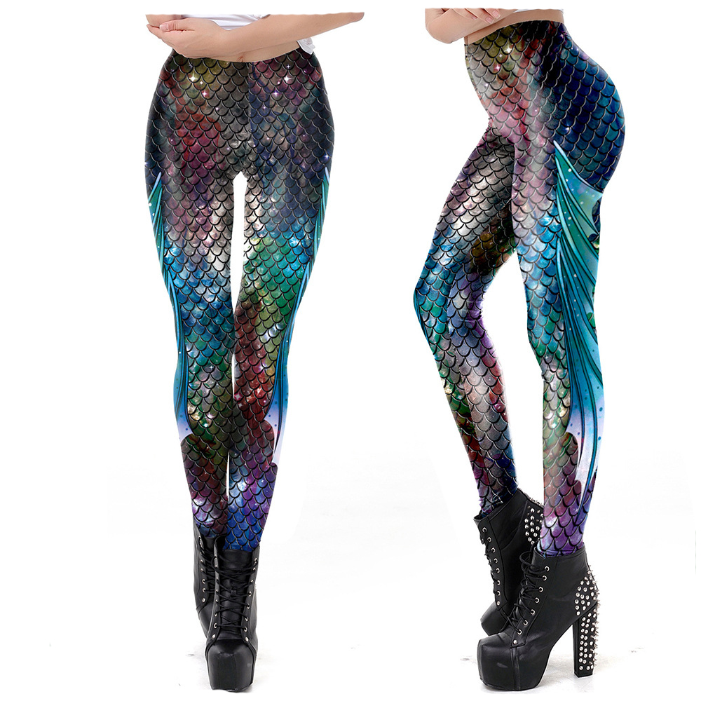 The Mermaid Printed Cosplay Le - Women'S Fashion Leggings recensie en prijs