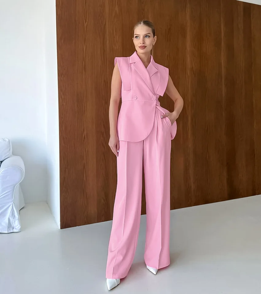 Pink Waistcoat Pants Suit Wome - Women'S Fashion For 2025 recensie en prijs