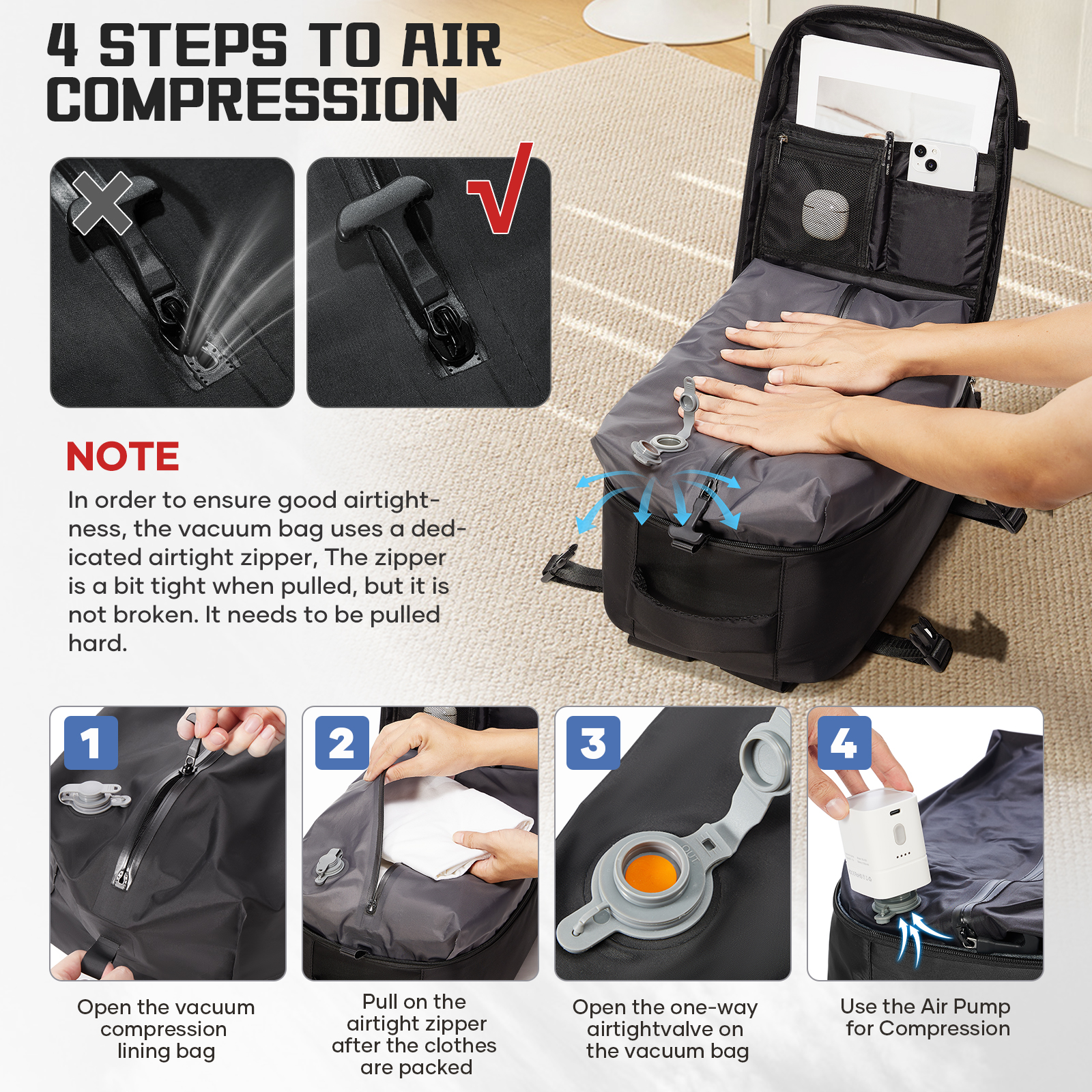 Women Backpack Vacuum Backpack - Women And Men Fashion recensie en prijs