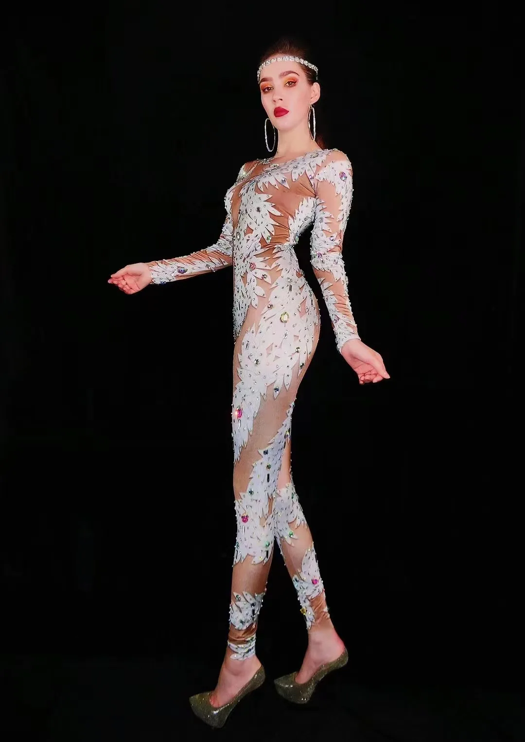 fashion Rhinestones Jumpsuit E - Women'S Fashion Leggings recensie en prijs