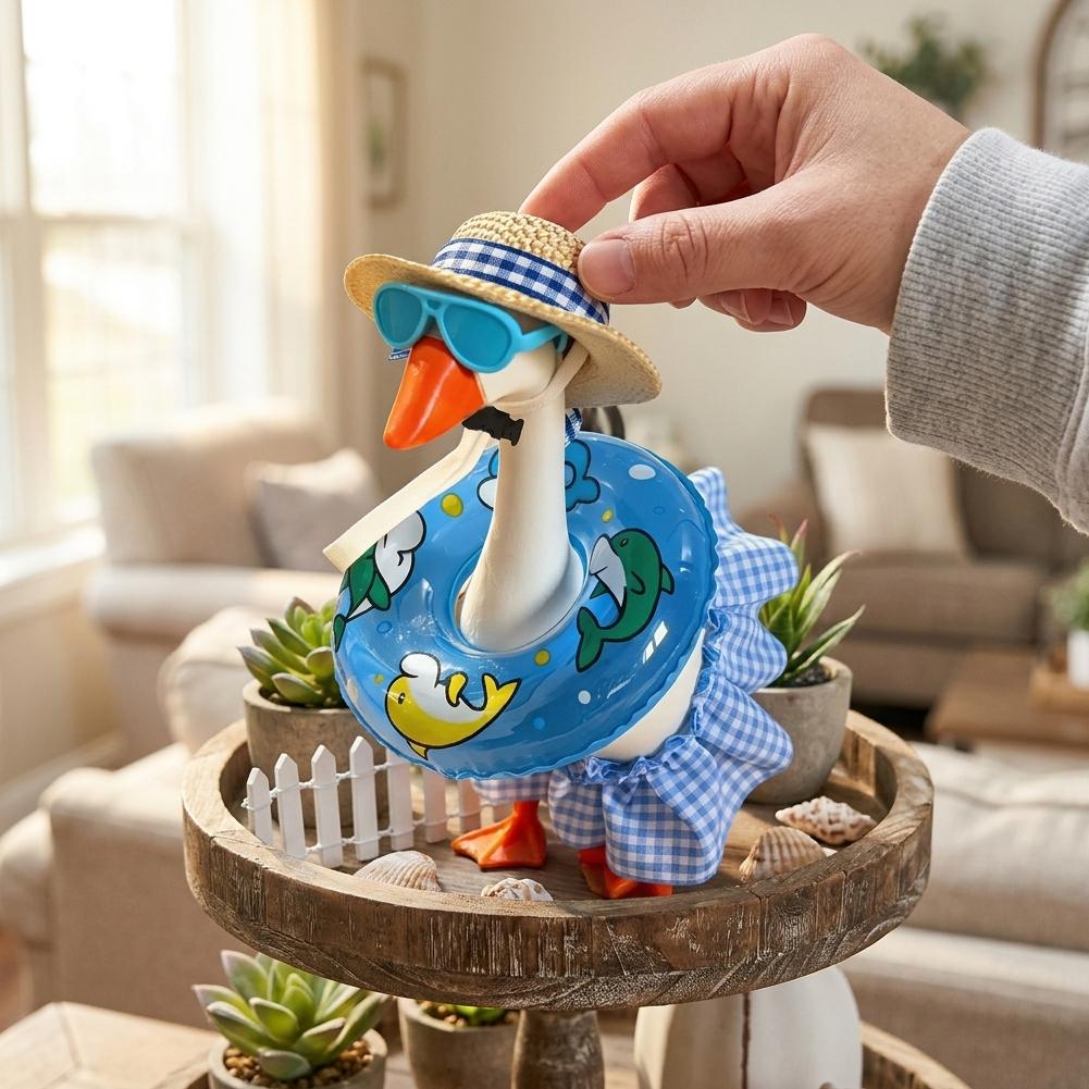 Summer 7-inch Desk Goose Bikin - Straw Hat Summer recensie en prijs