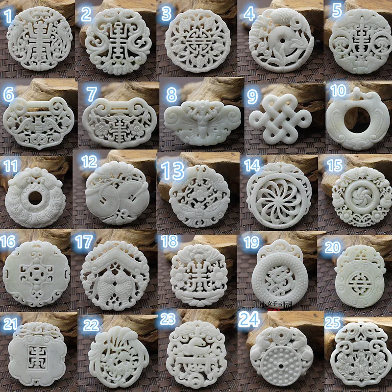 Natural White Jade Carved Luck - Women Fashion Jewellery recensie en prijs